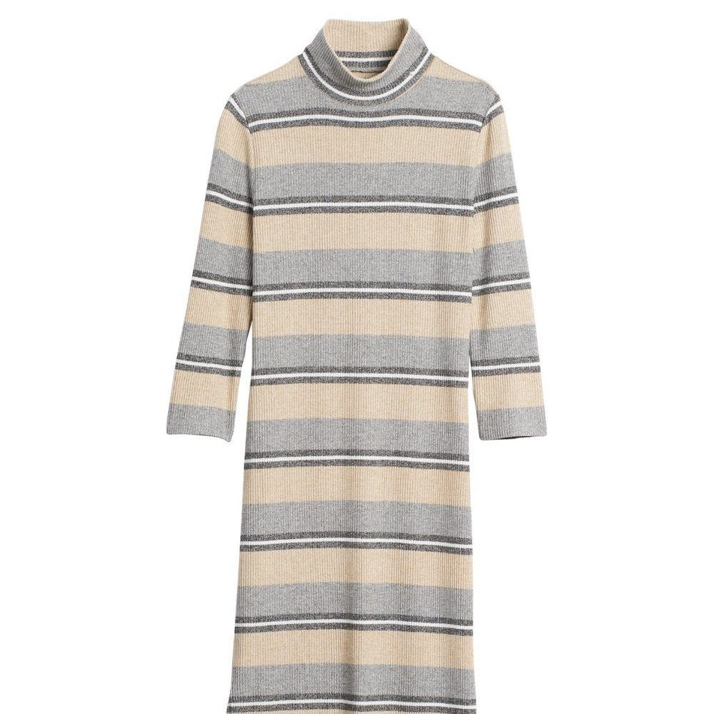 Banana Republic Luxespun mockneck Dress Med Tall